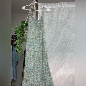 Floral dress, green